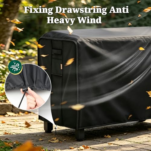 MR. COVER Outdoor prep table cover 52 inch for Keter Unity XL Outdoor Rolling Table Cart, 600D Heavy Duty Waterproof for Grill Dining Kitchen Island cart Protective, Outdoor Storage Cabinet Cover