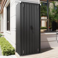 AECOJOY Outdoor Storage Cabinet, Outdoor Cabinets Waterproof with Shelves, Vertical Tall Garden Outdoor Cabinet, Sheds & Outdoor Storage Clearance Cabinet Weatherproof for Outside in Dark Grey