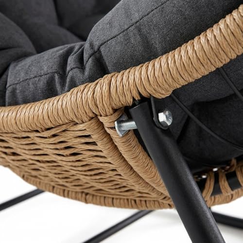 Aoitun Ergonomic Outdoor Racking Chair - All-Weather HDPE Patio Rocking Chair for Front Porch, 300 LBS Capacity