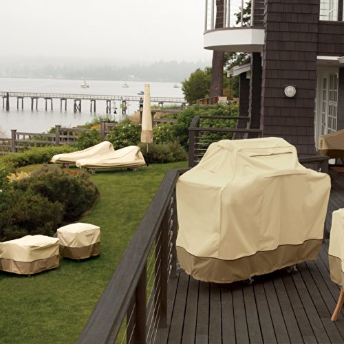 Classic Accessories 55-882-011501-RT Veranda Patio V-Shaped Sectional Sofa Cover, 100" L (on Each Side) Large, Pebble/Bark/Earth, Patio Furniture Covers