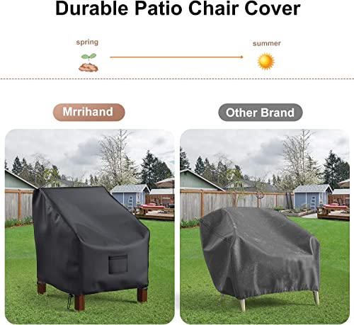 Patio Chair Covers Waterproof, Mrrihand Lounge Deep Seat Cover, Heavy Duty Outdoor Lawn Patio Furniture Covers (29" W x 30" D x 36" H - 2 Pack)