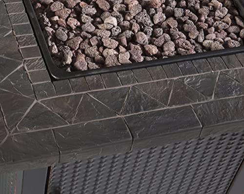 Endless Summer 30" Gas Outdoor Fire Pit Table with Resin Mantel