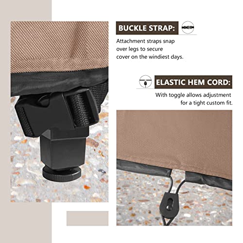 ULTCOVER Waterproof Prep Table Cover for 52 Inch Keter Unity XL Portable Table, Outdoor Storage Cabinet Prep Station Cover 54L x 22W x 35H inch