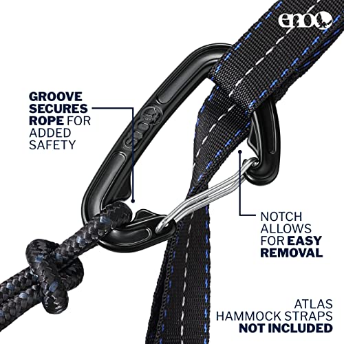 ENO SingleNest Hammock - Lightweight, 1 Person Portable Hammock - for Camping, Hiking, Backpacking, Travel, a Festival, or The Beach - Navy/Royal