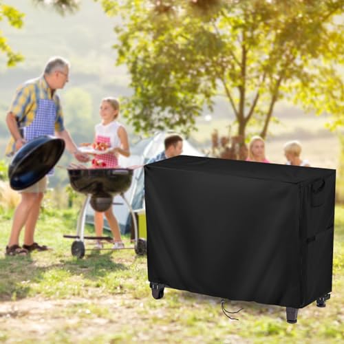 Jungda Prep Table Cover for 52 Inch Keter Unity XL Portable Outdoor Table and Storage Cabinet, Outdoor Bar Tables Cover Waterproof Heavy Duty for Patio Grill Tables