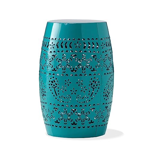 Christopher Knight Home Ruby Outdoor 12" Iron Side Table, Teal
