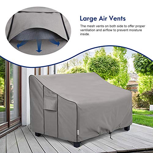 BOLTLINK Outdoor Patio Furniture Covers Waterproof ,Durable 3-Seater Sofa Cover Fits up to 79W x 38D x 35H inches