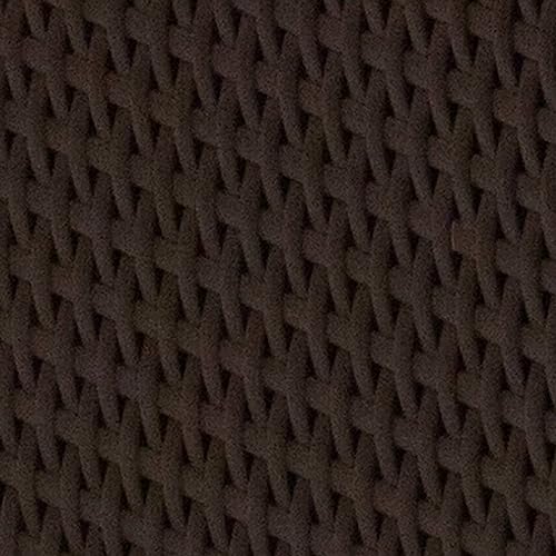 Flash Furniture Seneca Indoor/Outdoor Chocolate Brown Faux Rattan Coffee Table with Open Storage