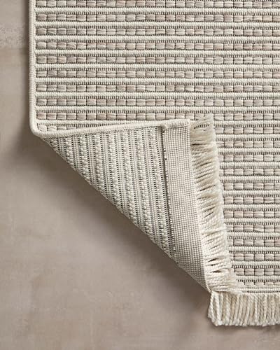 Loloi Amber Lewis Malibu Collection MAB-04 Beige/Dove 2'-3" x 3'-9" Accent Rug