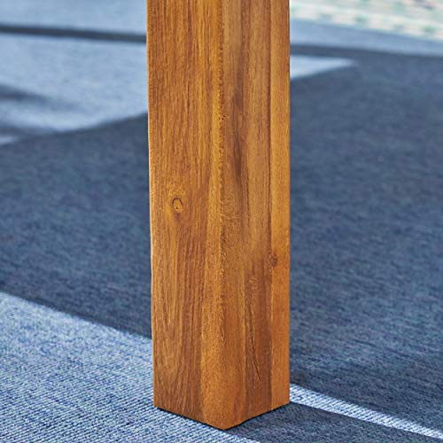Christopher Knight Home Eric Outdoor Expandable Acacia Wood Dining Table, Natural Finish