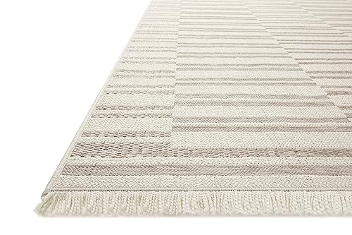 Loloi Amber Lewis Malibu Collection MAB-03 Tan/Ivory 5'-1" x 7'-7" Area Rug