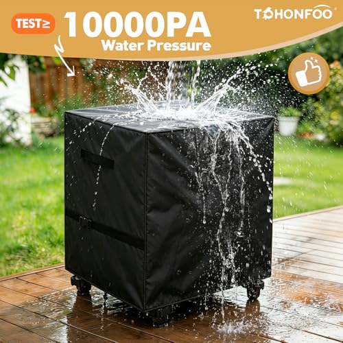 Outdoor Grill Cart Prep Table Cover 600D for 30-inch Keter Unity Portable Outdoor 40 Gal Table with Storage Cabinet, Waterproof UV Resistant Outside bbq Bar Cart Cooking Station Cover, 30" x 24" x 32"