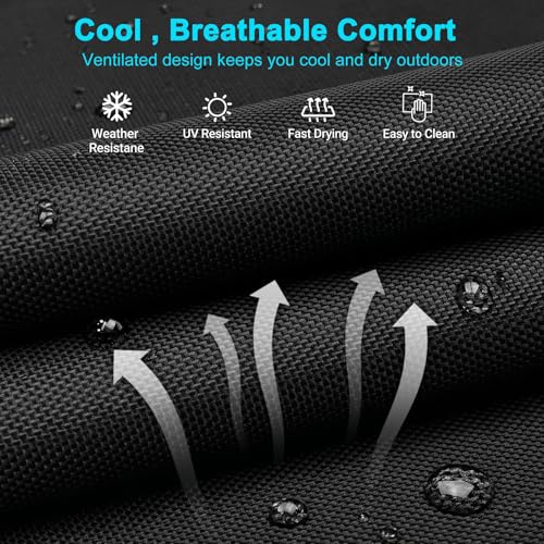 ABORON Chaise Lounge Chair,5 Positions Padded Outdoor Tanning Chair,Heavy Duty Portable Lounge Chair for Outdoor Sunbathing Patio Pool Lawn Deck Poolside,Support up to 440 Lbs
