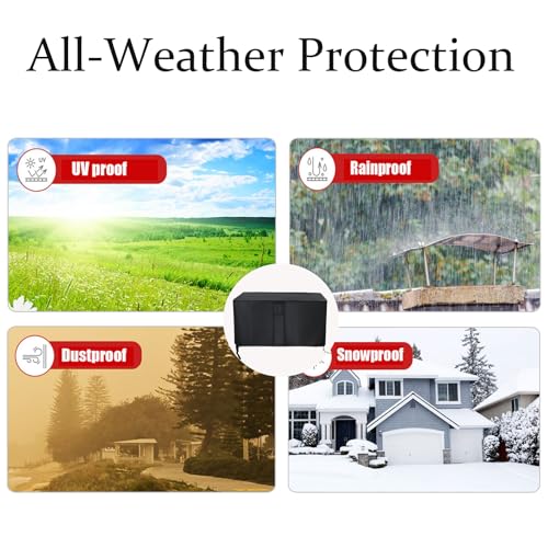 Aidetech Storage Sheds Cover Fit for Devoko Outdoor Storage Cabinet, Waterproof Storage Box Storage Cabinet Cover- 48"L x 26"W x 37"H
