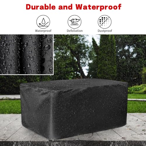 Aidetech Storage Sheds Cover Fit for Devoko Outdoor Storage Cabinet, Waterproof Storage Box Storage Cabinet Cover- 48"L x 26"W x 37"H