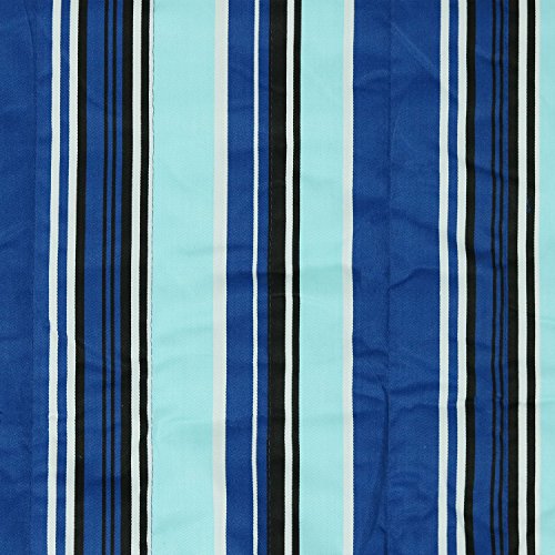 Sunnydaze Quilted Double Hammock for Outside with Spreader Bars and Pillow - 450 lb Capacity, 74x55 Inch Bed, UV Resistant, Quick Dry - Chains Included, Stand Sold Separately - Catalina Beach