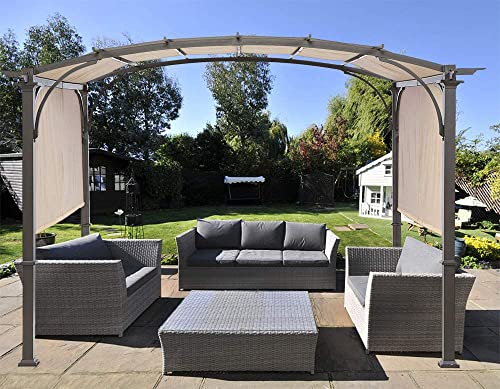 Universal Doubleton Steel Pergola Replacement Cover for Pergola Structures L-PG080PST, 80''x 205'' (Beige)