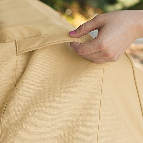 Classic Accessories 55-882-011501-RT Veranda Patio V-Shaped Sectional Sofa Cover, 100" L (on Each Side) Large, Pebble/Bark/Earth, Patio Furniture Covers