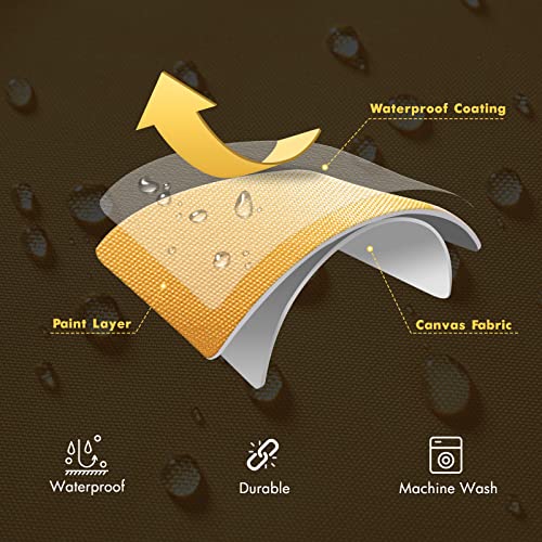 MIULEE Outdoor Waterproof Throw Pillow Covers Set of 2 Spring Hello Sunshine Decorative Outdoor Square Pillowcases for Chair Patio Garden Couch Tent Balcony Sofa Summer Yellow 18x18 Inch