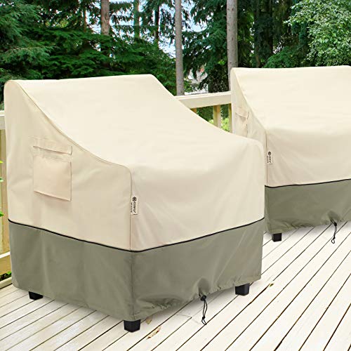 COSFLY Outdoor Furniture Patio Chair Covers Waterproof, Lounge Deep Seat Cover, Lawn Furnitures Covers Fits up to 32W x 37D x 36H inches(2 Pack)