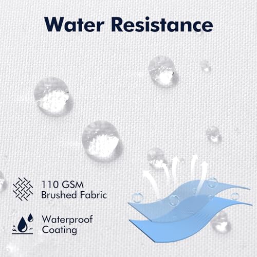 MIULEE Pack of 4 18x18 Outdoor Pillow Inserts, Water-Resistant Throw Pillow Inserts Decorative Premium Square Pillow Stuffer Sham for Porch Swing Couch Sofa Cushion Patio Furniture