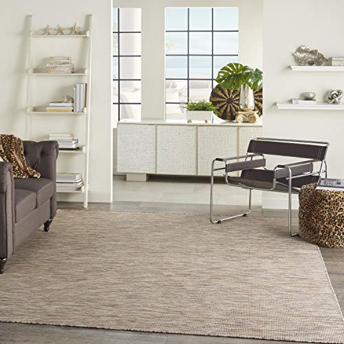 Nourison Home Positano Beige 8' x 10' Area Rug - Easy Clean, Non Shedding, Bed Room, Living Room, Dining Room, Kitchen (8' x 10')