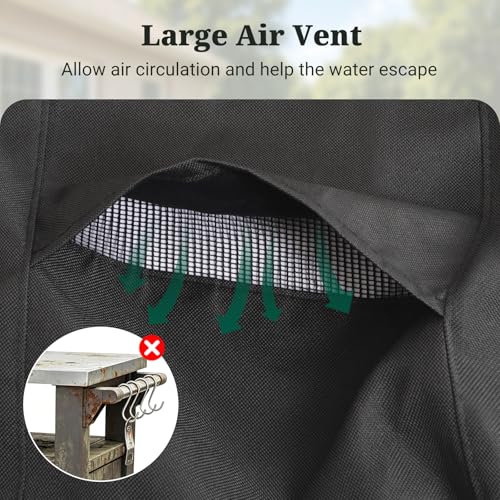 MR. COVER Outdoor prep table cover 52 inch for Keter Unity XL Outdoor Rolling Table Cart, 600D Heavy Duty Waterproof for Grill Dining Kitchen Island cart Protective, Outdoor Storage Cabinet Cover