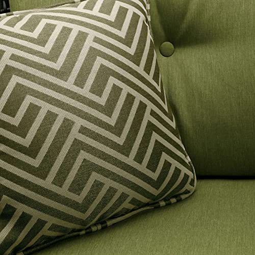 Hanover, Green Geo Stripe Indoor/Outdoor Throw, Decorative, Set of 2, 2 Pillows, 2 Count