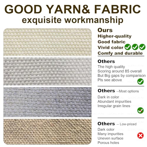 Double Hammock 500 lbs Load Capacity, Polyester Cotton Hammock, Suitable for Patio Porch, Garden and Backyard Relaxation, Indoor & Outdoor Use (Beige)