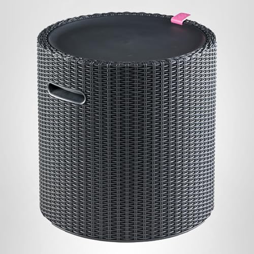 Keter Cool Side Table Cooler 3 in 1 Outdoor Patio Table and Ice Chest Storage, Ideal Hot Tub Table, Decor and Outdoor Patio Bar, Portable Bar, Graphite