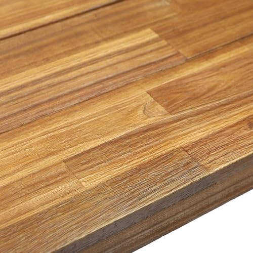 Christopher Knight Home Carlisle Outdoor Acacia Wood and Rustic Metal Bench, Sandblast Finish / Rustic Metal 14. 75 x 63 x 17. 50 inches
