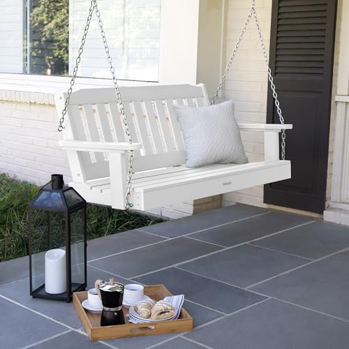 highwood Lehigh Porch Swing, 4 Feet, White