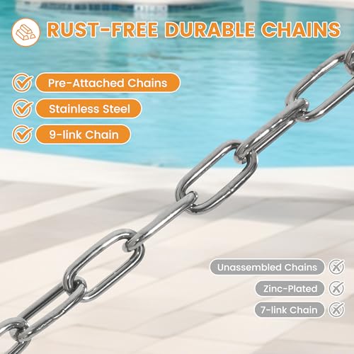 Lazy Daze Hammocks 13 FT Extra Large 2+ Person Caribbean Rope Hammock, Hand Woven Polyester XL Hammock with Spreader Bars, for Outside Outdoor Backyard Patio Poolside, 500 LBS Capacity, Brown