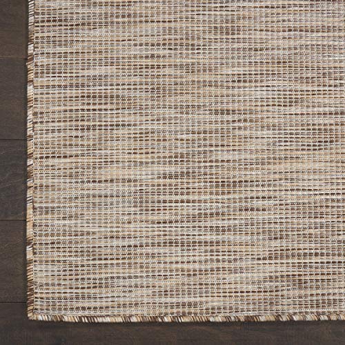 Nourison Home Positano Beige 8' x 10' Area Rug - Easy Clean, Non Shedding, Bed Room, Living Room, Dining Room, Kitchen (8' x 10')