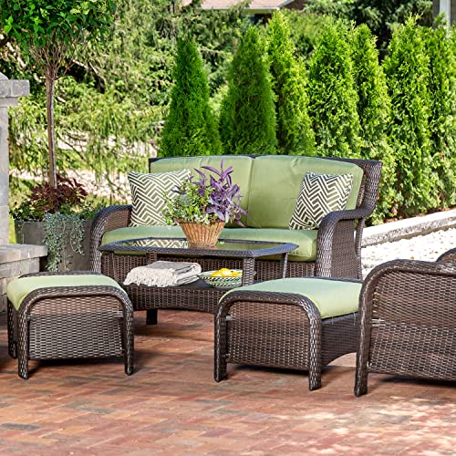 Hanover, Green Geo Stripe Indoor/Outdoor Throw, Decorative, Set of 2, 2 Pillows, 2 Count