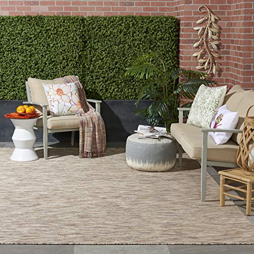 Nourison Home Positano Beige 8' x 10' Area Rug - Easy Clean, Non Shedding, Bed Room, Living Room, Dining Room, Kitchen (8' x 10')