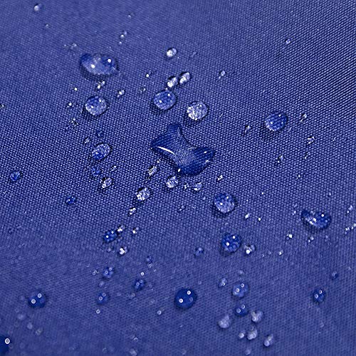 MIULEE Pack of 4 Decorative Outdoor Waterproof Summer Pillow Covers Square Garden Cushion Cases PU Coating Throw Pillow Cover Shell for Patio Tent Park Couch 18x18 Inch Navy Blue