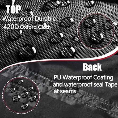 2 Seater Outdoor Patio Seating Storage Bench Cover Waterproof for Keter Solana 70 Gallon Storage Bench Deck Box and Sofa Couch Chair Loveseat Furniture,with Drawstring,58Wx28Dx34H Inch-ClawsCover