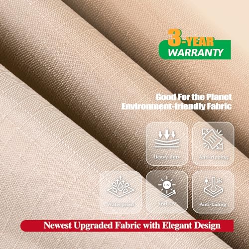 F&J Outdoors Patio Furniture Covers, Waterproof Anti-UV for Table and Chairs Set, 108"Wx82"Dx27.5"H