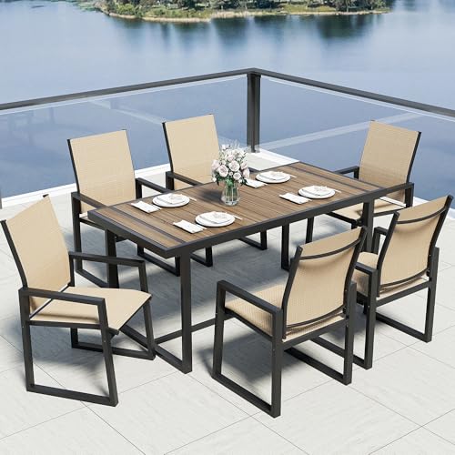 Jocoevol 7 Piece Patio Dining Set for 6