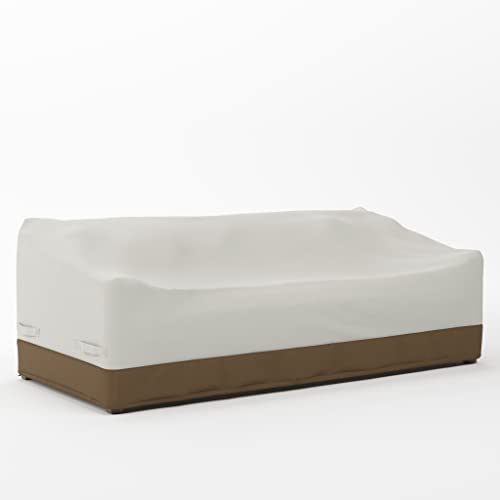 Amazon Basics 3-Seater Outdoor Patio Furniture Couch Sofa Cover, Waterproof, Anti-UV, Wind Resistant Furniture Protector