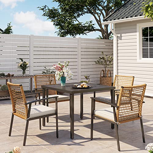 LAUSAINT HOME 5 Pieces Outdoor Patio Dining Set