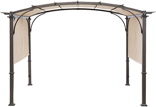 Universal Doubleton Steel Pergola Replacement Cover for Pergola Structures L-PG080PST, 80''x 205'' (Beige)
