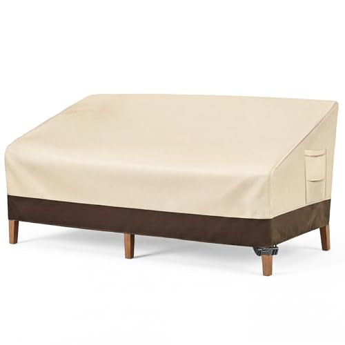 Vailge Heavy Duty Patio Sofa Cover, 100% Waterproof 3-Seater Outdoor Sofa Cover