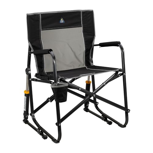 GCI Outdoor Freestyle Rocker Outdoor Rocking Chair with Beverage Holder