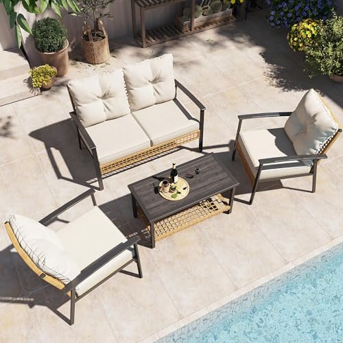 LAUSAINT HOME 4-Piece Patio Conversation Set