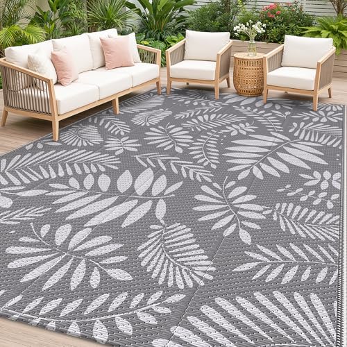 StepRite Outdoor Rug, Patio Rug, Plastic Straw Camping Rugs, Large Waterproof Area Rug and Mat for Outdoors, RV, Patio