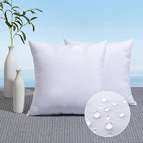 MIULEE Pack of 2 18x18 Outdoor Pillow Inserts