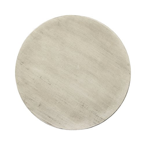 Christopher Knight Home Gino Outdoor Acacia Wood Side Table, Light Gray Finish/Natural Finish