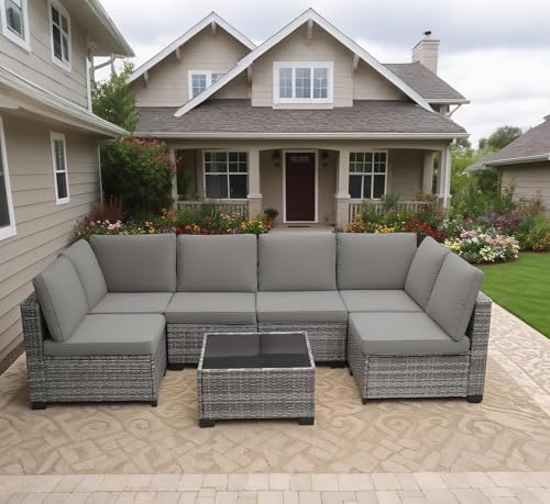 MOCHITO 7 Pieces Outdoor Patio Furniture Sets